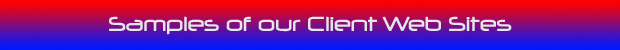 Samples of our Client Web Sites